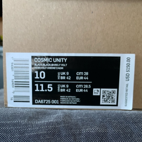 NIKE COSMIC UNITY 1.0 MENS BASKETBALL SHOE SIZE 10 - Picture 8 of 8